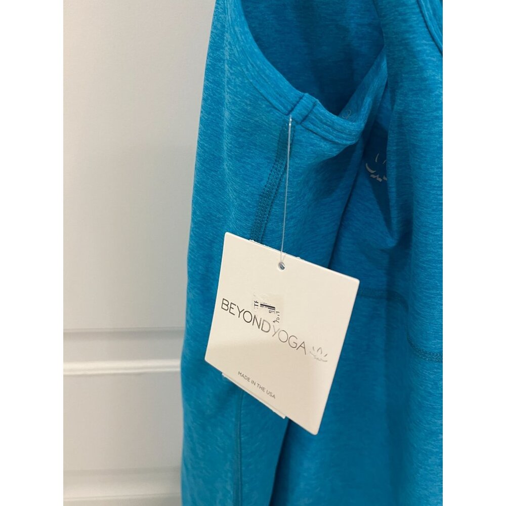 NWT Beyond Yoga Spacedye Under Lock and Key Dress Blue Cross Back SMALL - Picture 9 of 13